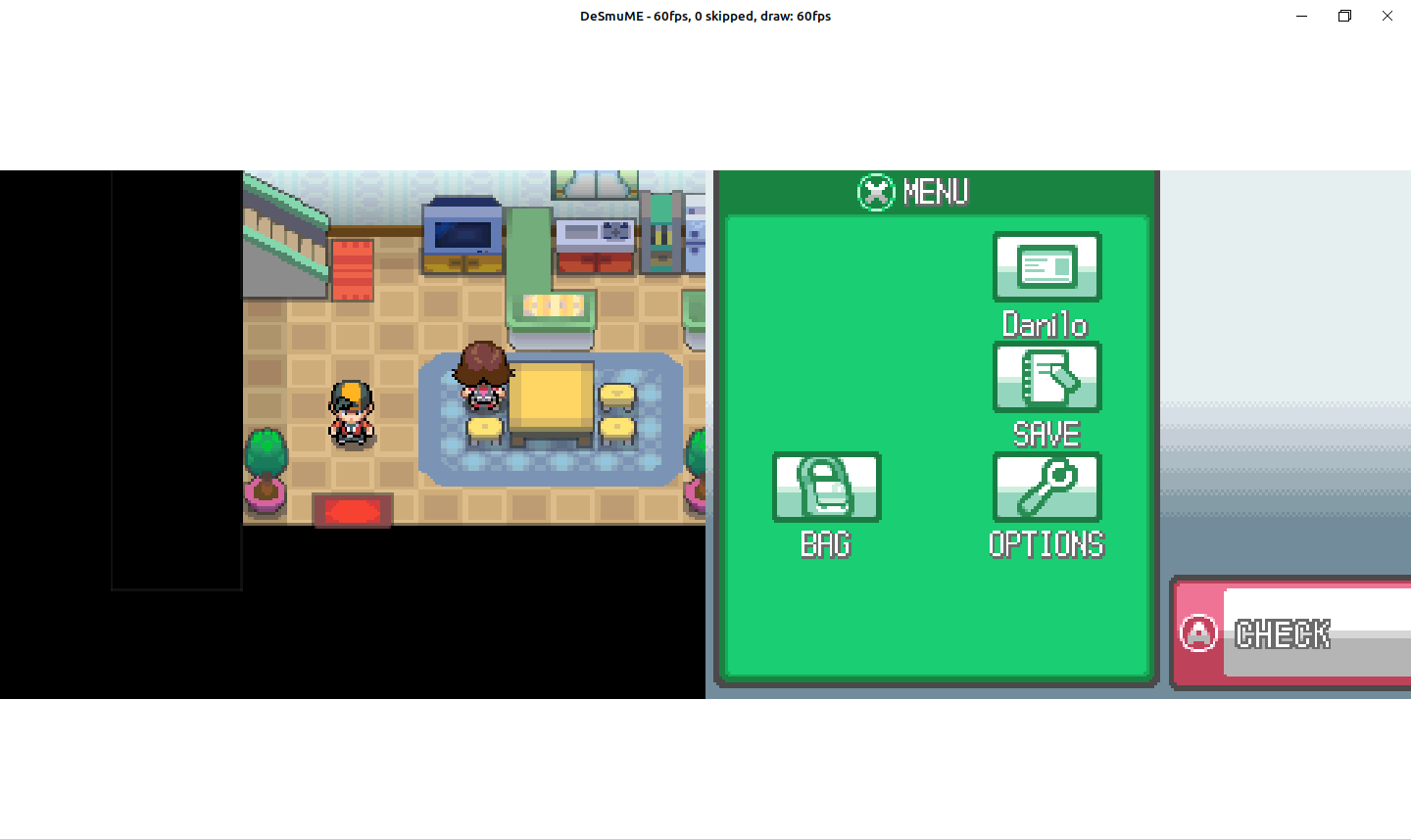 User Interface in Pokemon HeartGold