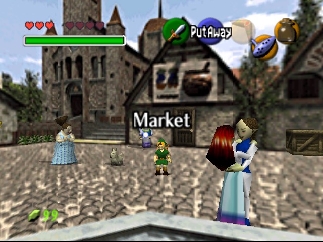 Screenshot of The Legend of Zelda: Ocarina of Time (Nintendo 64, 1998) -  MobyGames