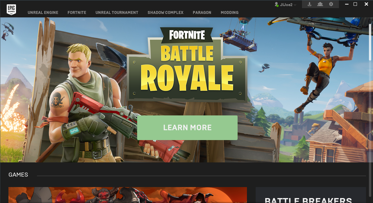 Epic Games Launcher Lutris