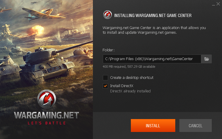 how to reinstall wargaming game center