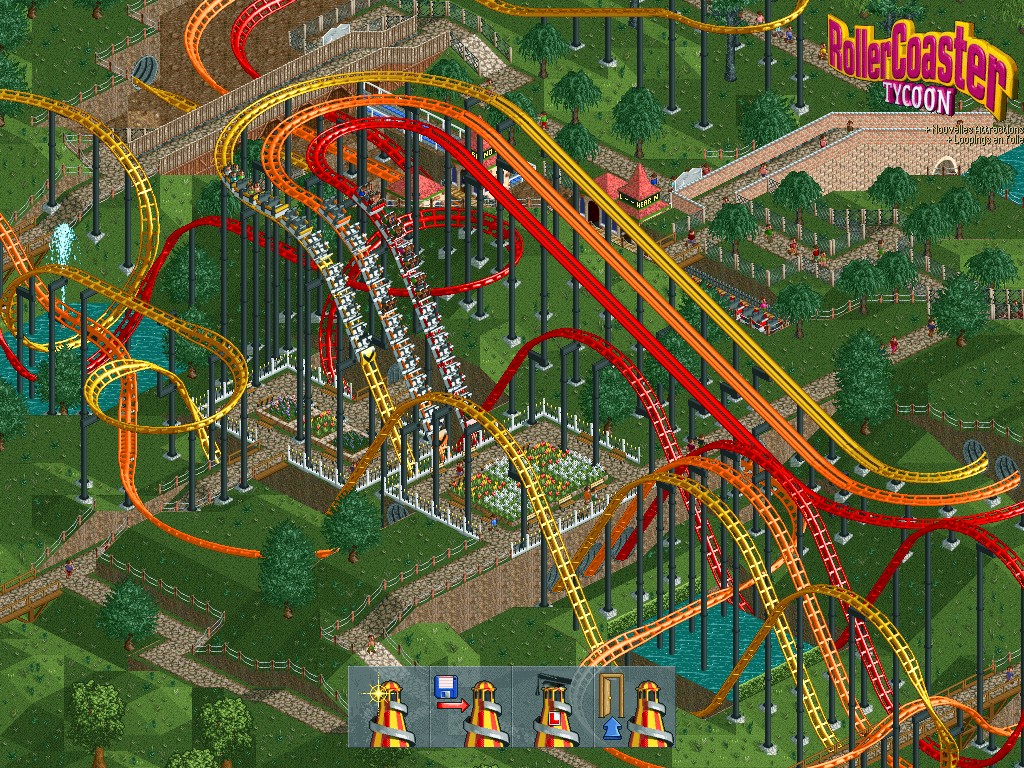 play rollercoaster tycoon deluxe in full screen?