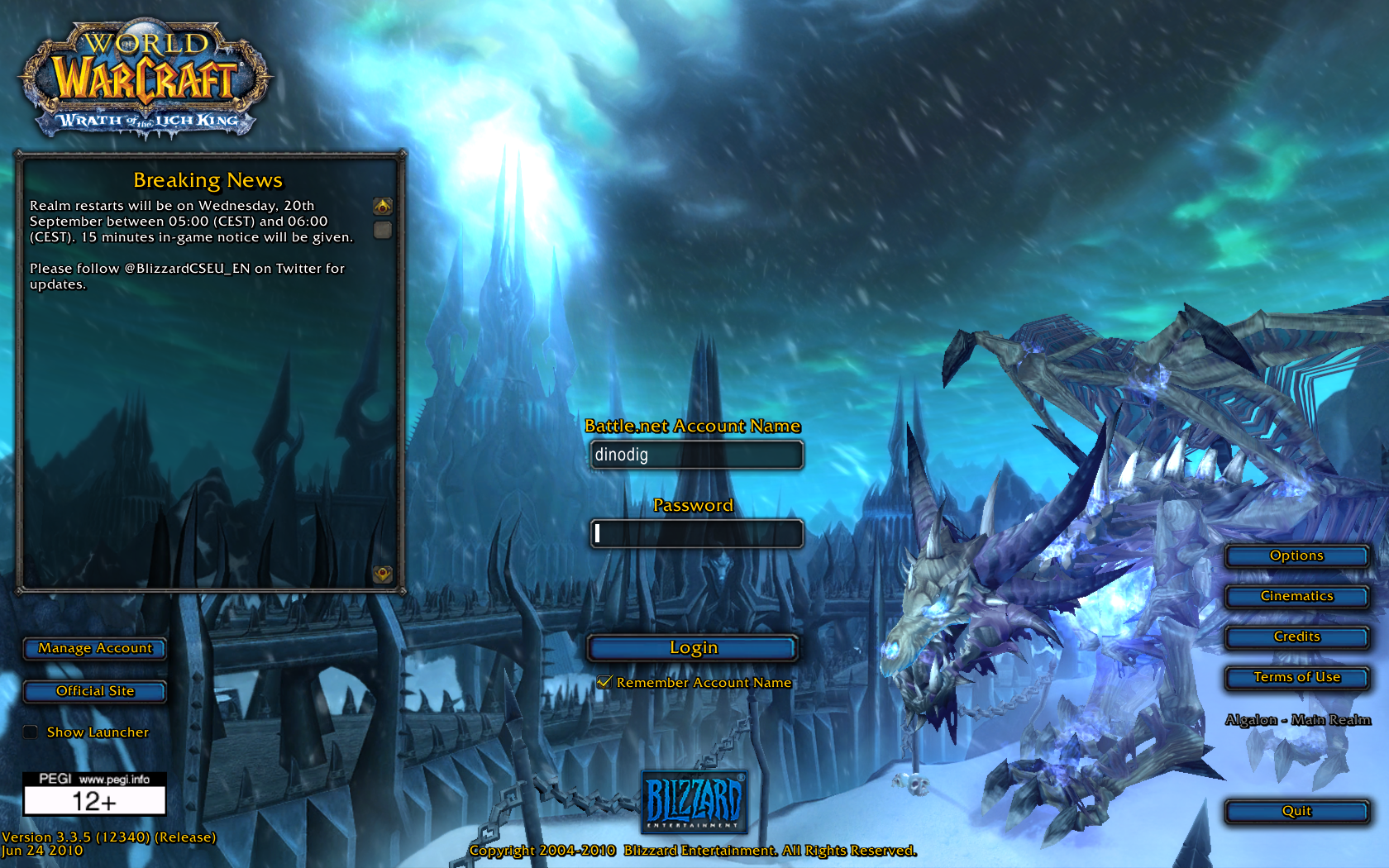 World of Warcraft: Wrath of the Lich King - Lutris